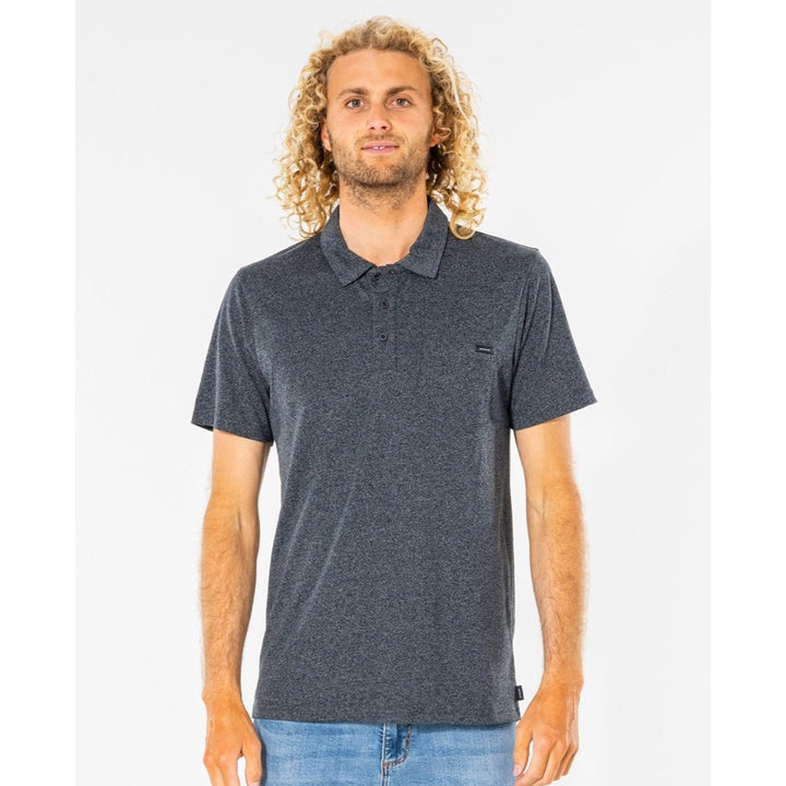 RIP CURLTOO EASY POLO BLACK MARLE