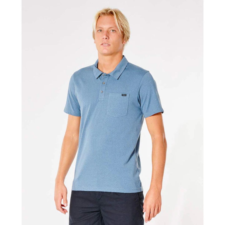 RIP CURLTOO EASY POLO BLUE GUM MARLE