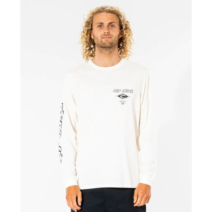 RIP CURL FADE OUT ICON LONG SLEEVE BONE