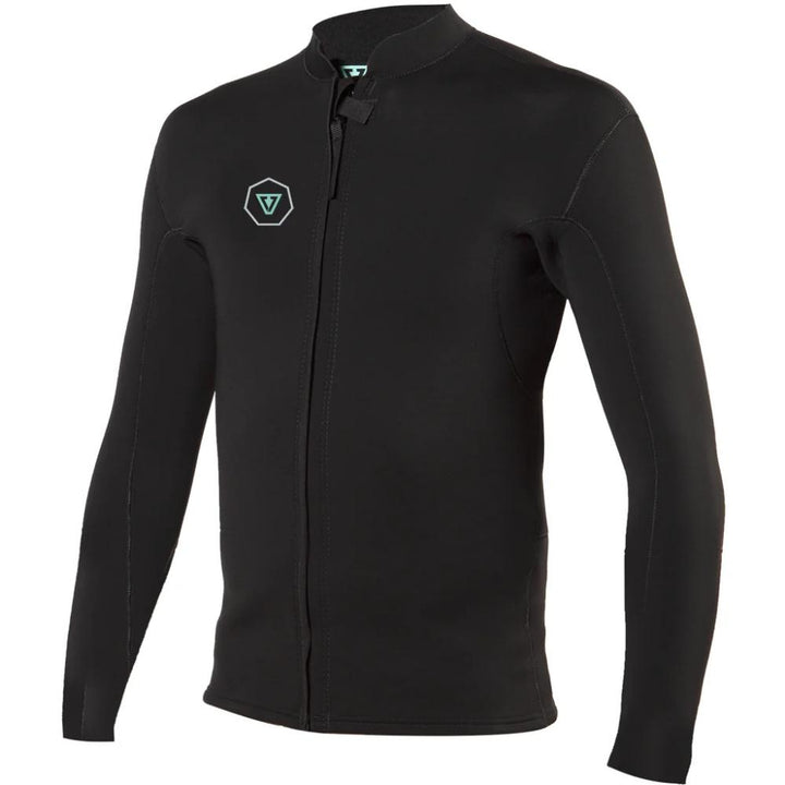 VISSLA 7 SEAS 2MM FRONT ZIP JACKET BLACK