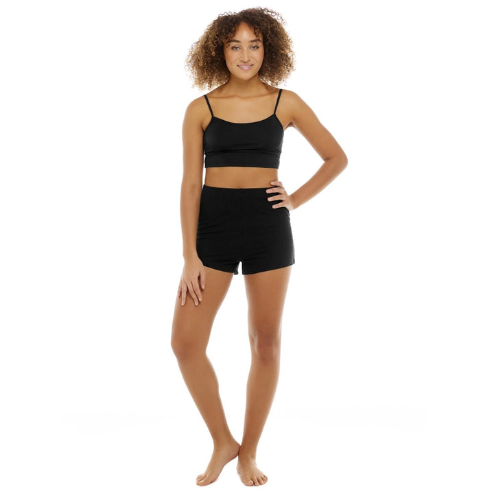 EIDON LISI SHORTS BLACK LICORICE