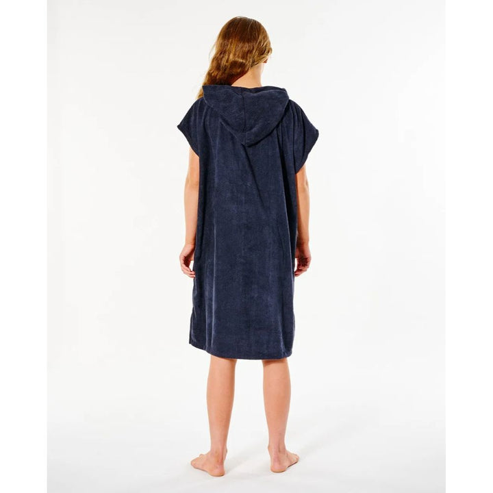 RIP CURL GIRL'S SCRIPT HOODED TOWEL BLACK