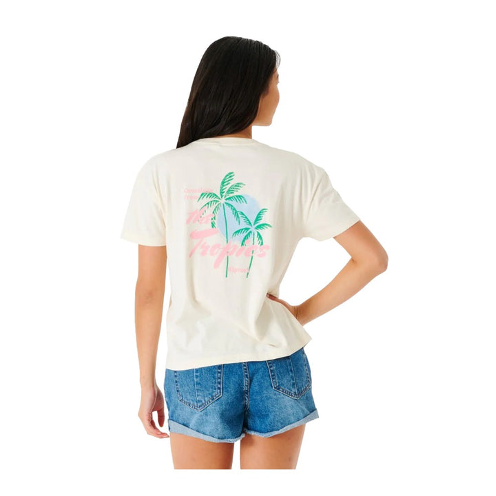 RIP CURL THE TROPICS RELAXED TEE BONE