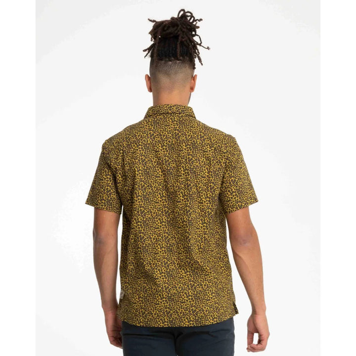 HURLEY RINCON LINEN S/S SHIRT GOLD SHED