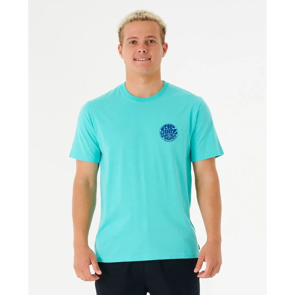 RIP CURL WETSUIT ICON TEE AQUA La Boutique Sharks