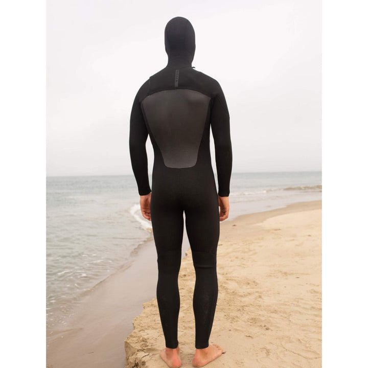 VISSLA 7 SEAS 4/3 HOODED CHEST ZIP BLACK