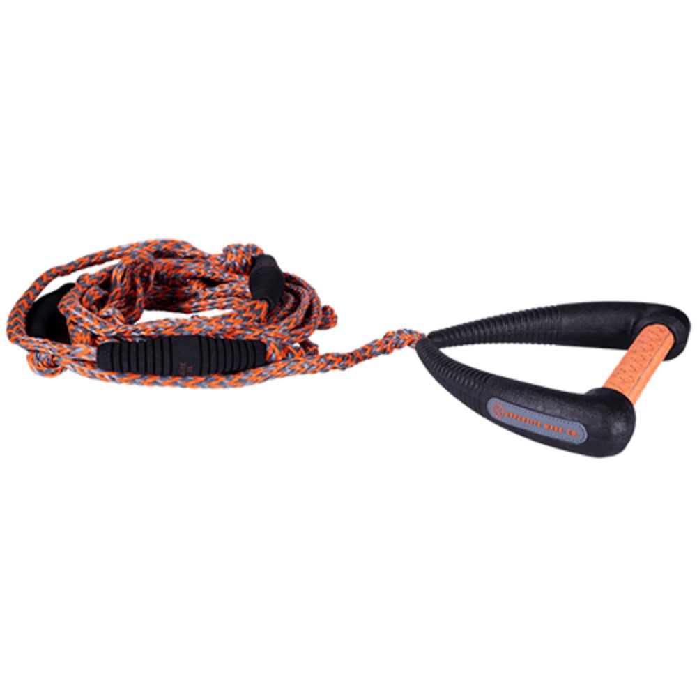 HYPERLITE 25' PRO SURF ROPE W/HANDLE ORANGE