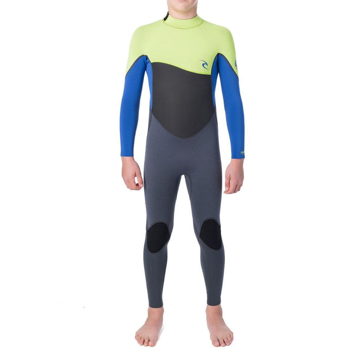 RIP CURL JUNIOR OMEGA 4/3 BACK ZIP LIME
