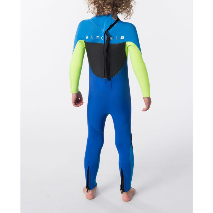 RIP CURL GROMS OMEGA 3/2 BACK ZIP LIGHT BLUE