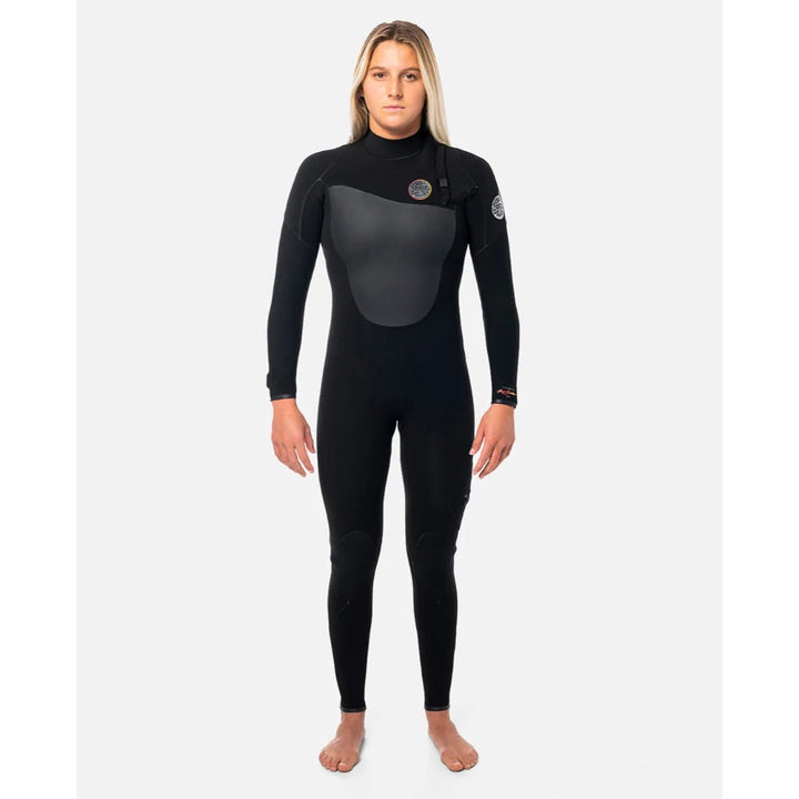 RIP CURL WMS FLASHBOMB E7 HEATSEEKER 4/3 ZIP FREE BLACK