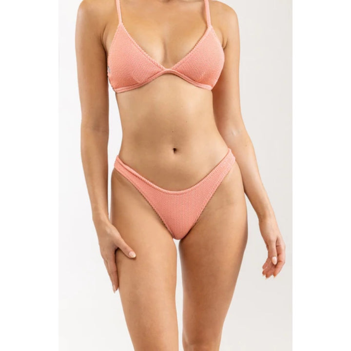 RHYTHM WAVE BREAK HI CUT BOTTOM ROSE