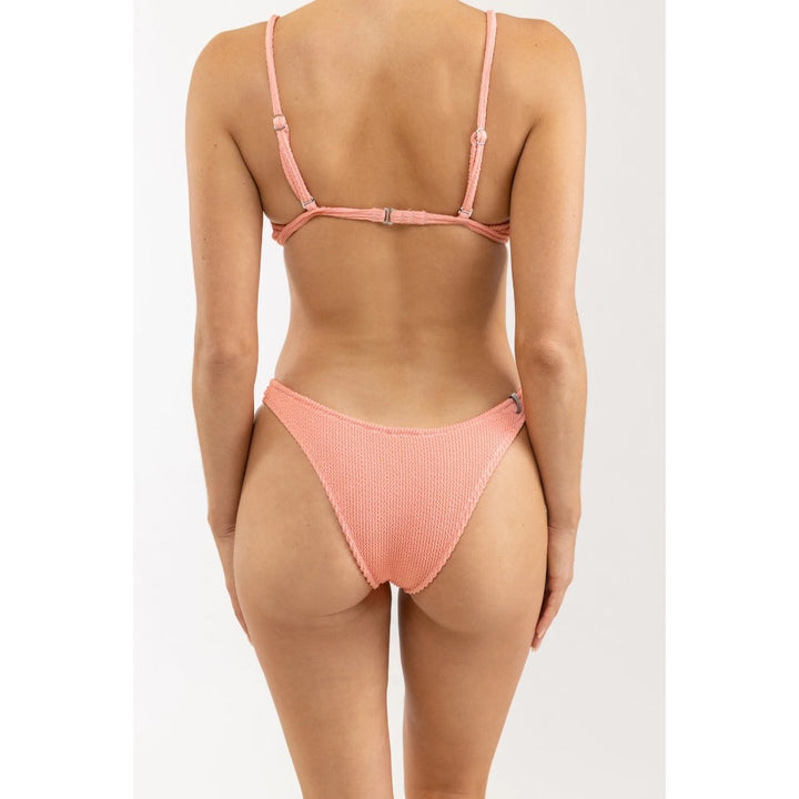RHYTHM WAVE BREAK HI CUT BOTTOM ROSE
