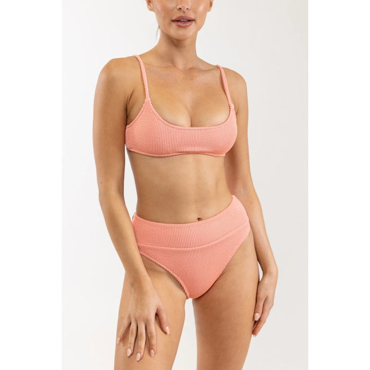 RHYTHM WAVE BREAK CROP TOP ROSE