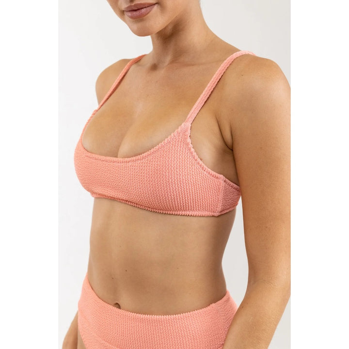 RHYTHM WAVE BREAK CROP TOP ROSE