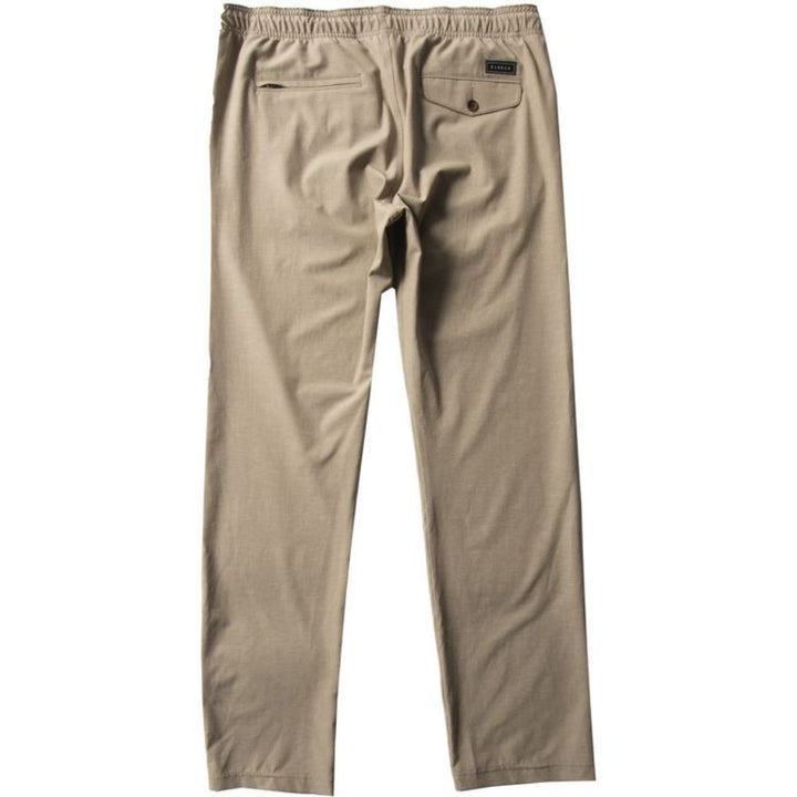 VISSLA HEMP NO SEE UMS ECO ELASTIC PANT KHAKI