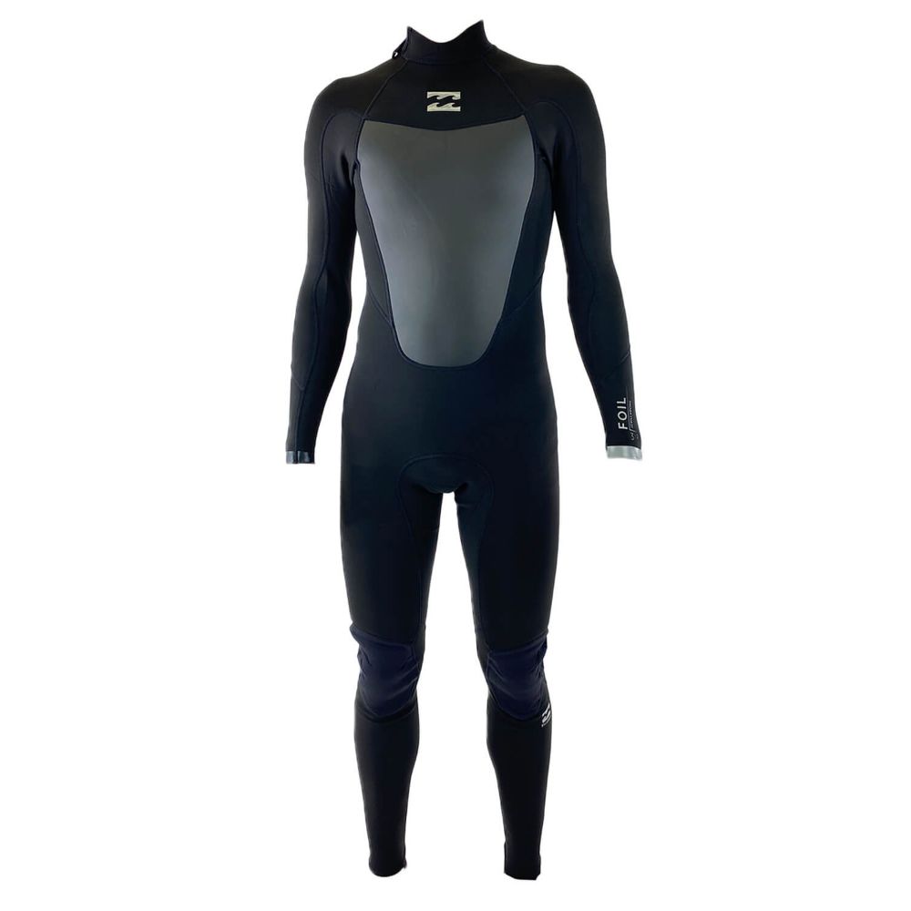 BILLABONG JUNIOR FOIL 4/3 BACK ZIP BLACK
