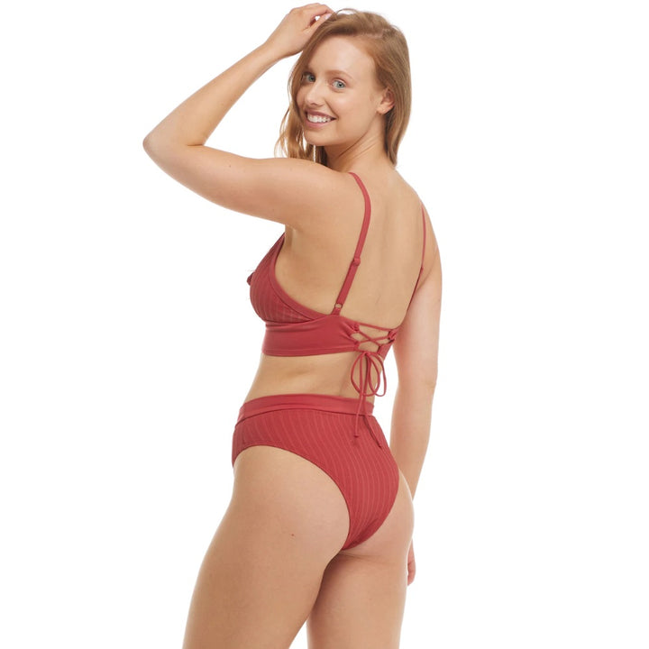 BODY GLOVE SENSES MARLEE HIGH-WAIST BOTTOM CHERRY