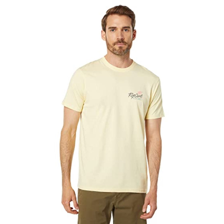 RIP CURL PLAYA VIBRATIONS TEE PASTEL YELLOW