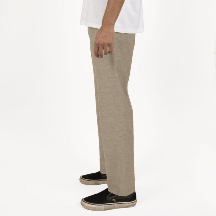 VISSLA HEMP NO SEE UMS ECO ELASTIC PANT KHAKI
