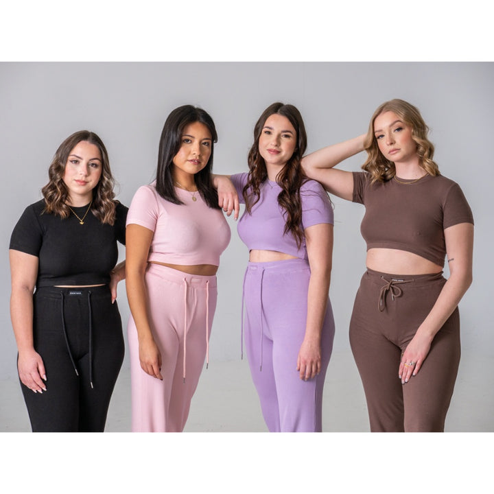 PIXIE WOO LOUNGE TOP THE ESSENTIAL EDIT PURPLE