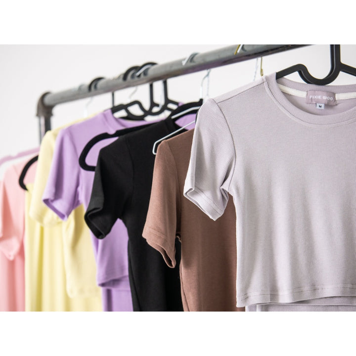 PIXIE WOO LOUNGE TOP THE ESSENTIAL EDIT PURPLE