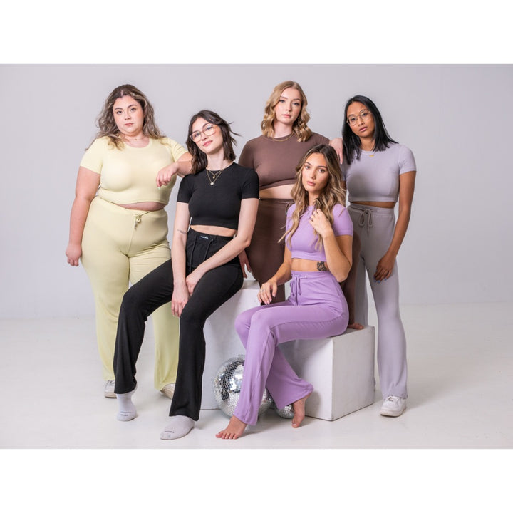 PIXIE WOO LOUNGE TOP THE ESSENTIAL EDIT PURPLE