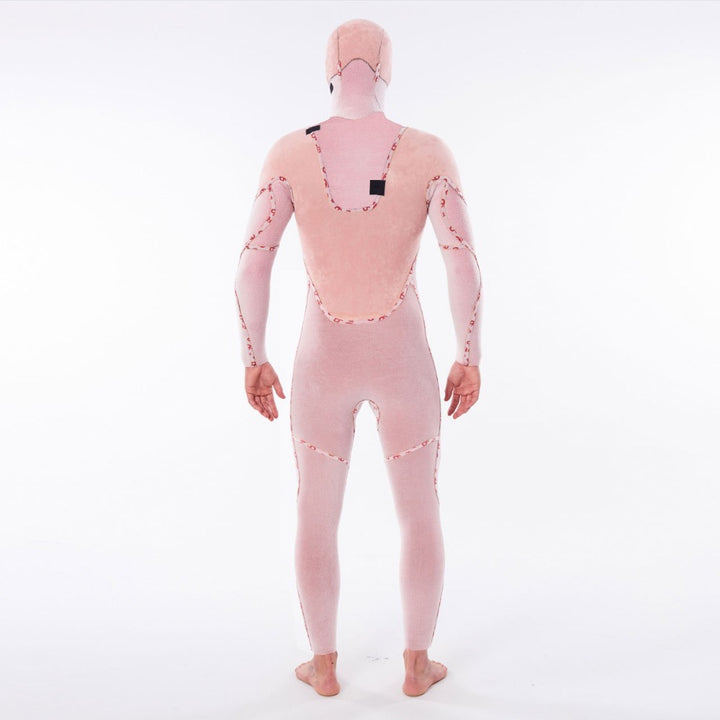 RIP CURL FLASHBOMB HEATSEEKER 5/4 HOODED CHEST ZIP BLACK