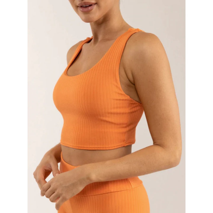 RHYTHM ELLE RIBBED CROP TOP CITRUS