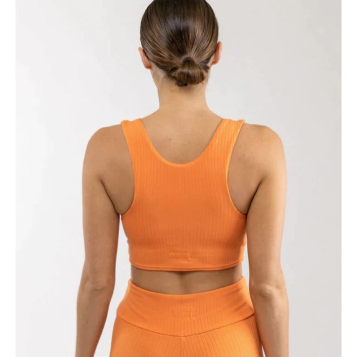 RHYTHM ELLE RIBBED CROP TOP CITRUS