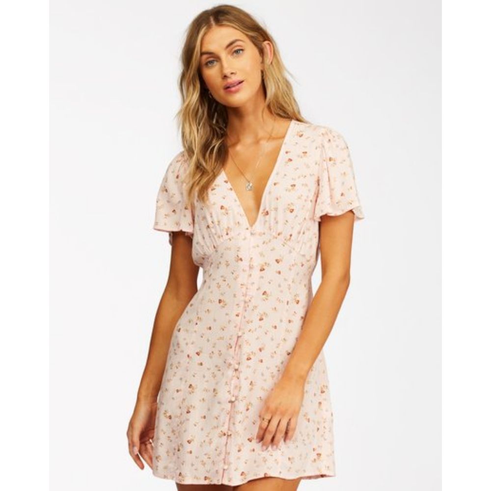 BILLABONG FULL SWING MINI DRESS SOFT PINK – La Boutique Sharks