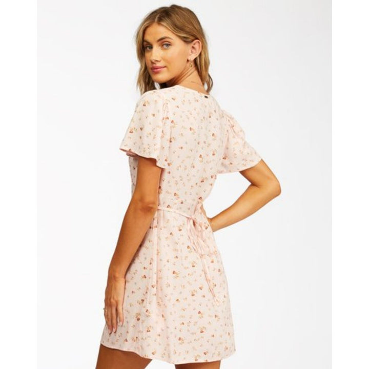 BILLABONG FULL SWING MINI DRESS SOFT PINK