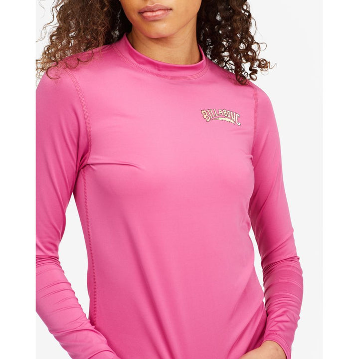 BILLABONG CORE LOOSE FIT L/S RASHGUARD TAHITI PINK