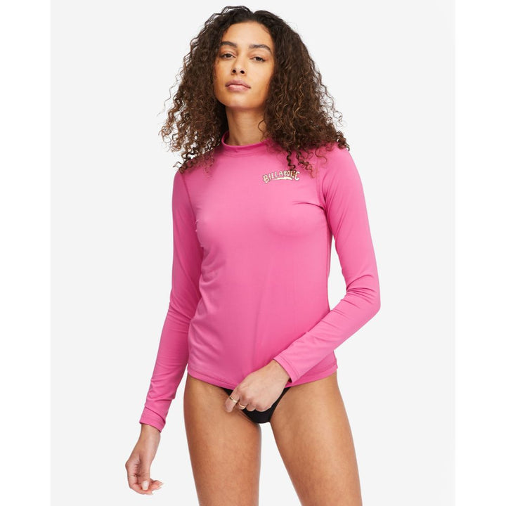 BILLABONG CORE LOOSE FIT L/S RASHGUARD TAHITI PINK