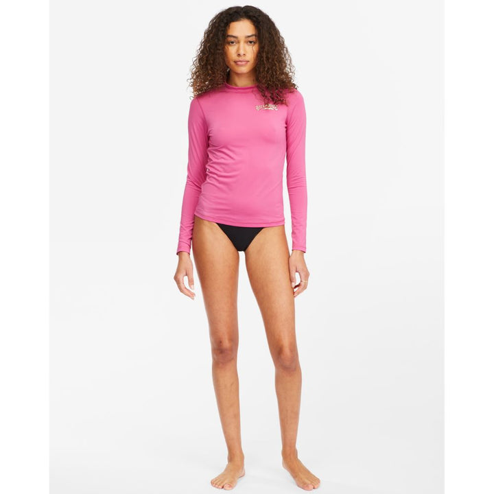 BILLABONG CORE LOOSE FIT L/S RASHGUARD TAHITI PINK