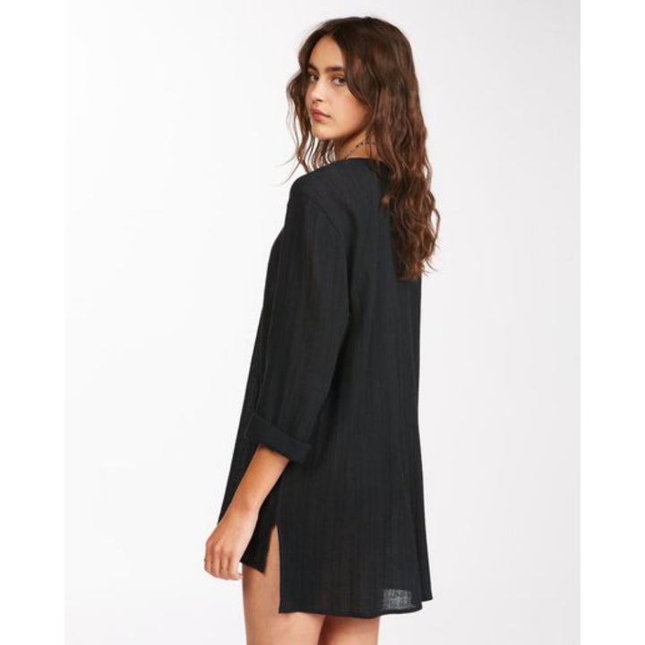 BILLABONG BLUE SKIES COVER UP BLACK PEBBLE