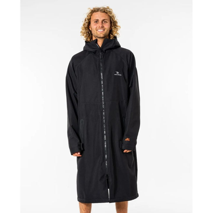 RIP CURL HOODED ANTI SERIES PONCHO BLACK