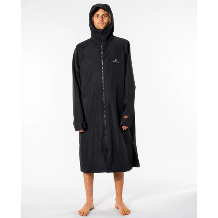 RIP CURL HOODED ANTI SERIES PONCHO BLACK