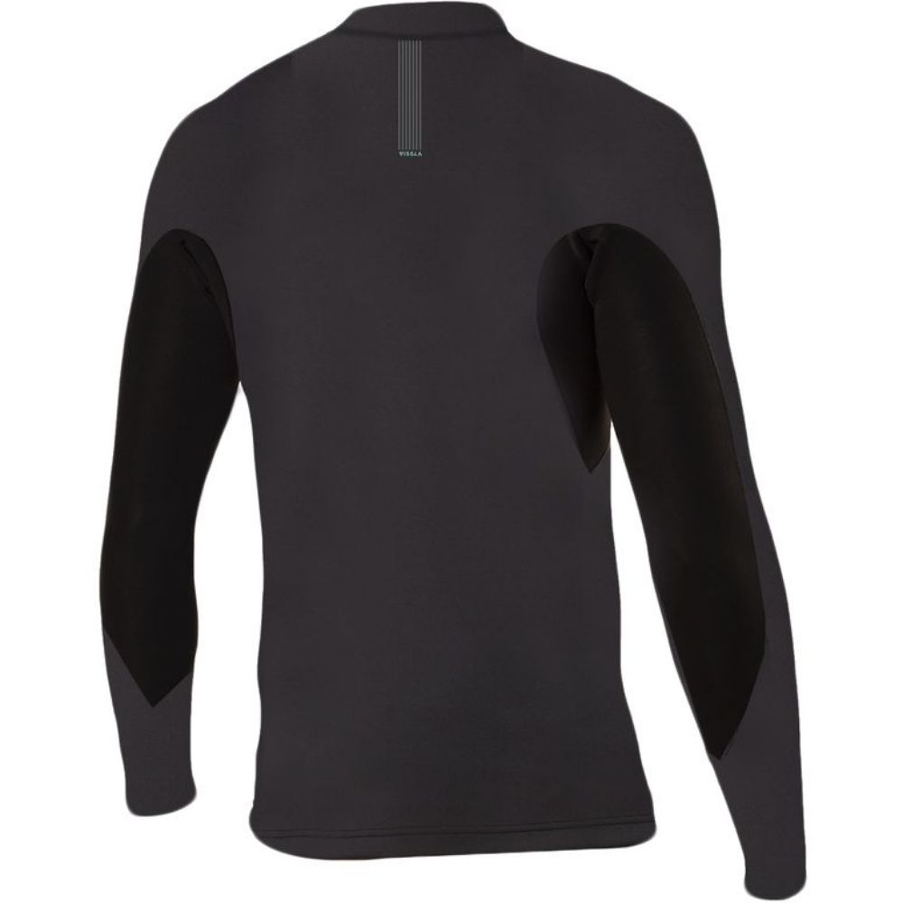VISSLA NORTH SEAS 2MM FRONT ZIP JACKET BLACK