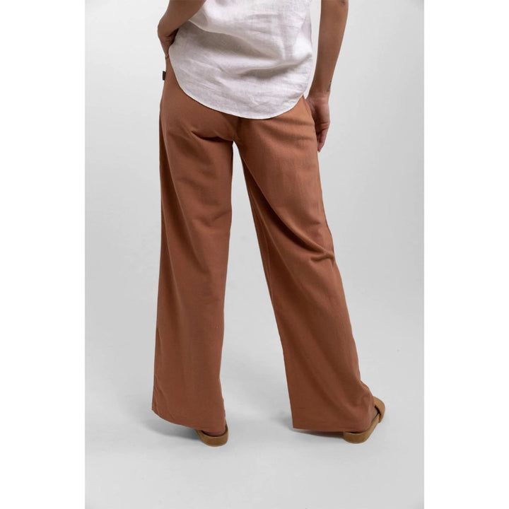 RHYTHM CLASSIC WIDE LEG PANT BAKED CLAY