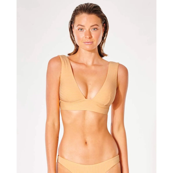 RIP CURL PREMIUM SURF DEEP V TOP ORANGE