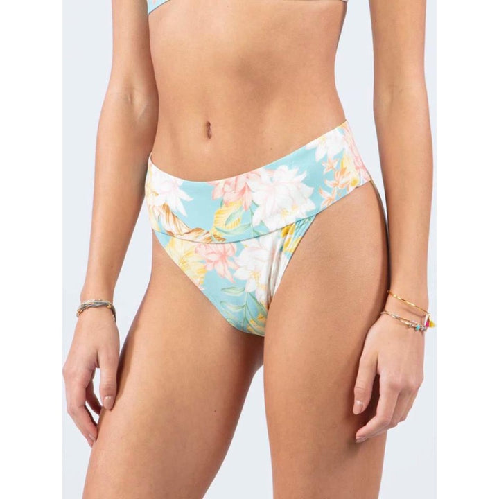 RIP CURL LA BONITA HIGH WAIST BOTTOM TEAL