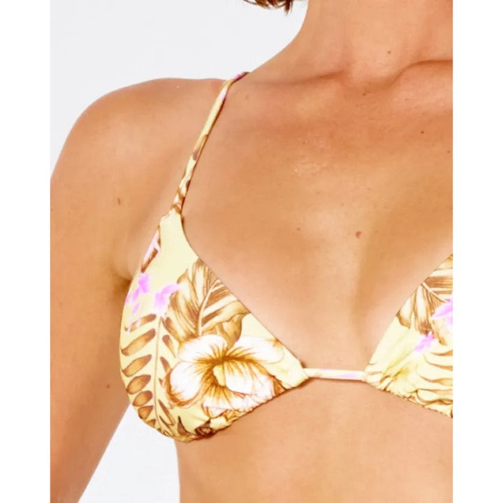 RIP CURL PLAYA BELLA SLIDING TRI TOP LIGHT YELLOW