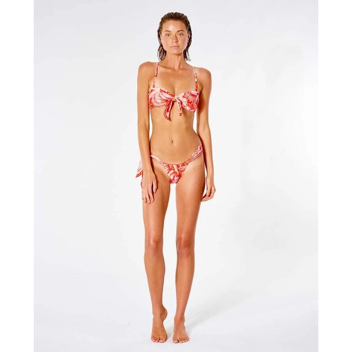 RIP CURL SUN RAYS BANDEAU TOP RED