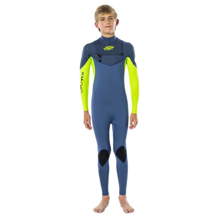 RIP CURL JUNIOR DAWN PATROL PERFORMANCE 3/2 CHEST ZIP BLUE