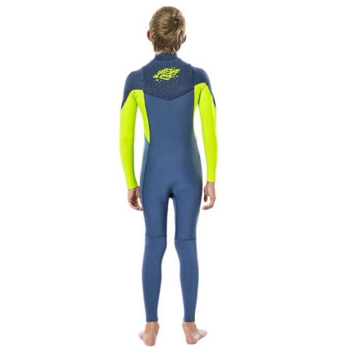 RIP CURL JUNIOR DAWN PATROL PERFORMANCE 3/2 CHEST ZIP BLUE
