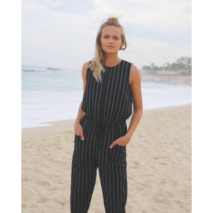 RVCA POP OUT JUMPER BLACK STRIPE