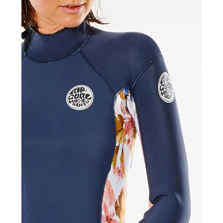 RIP CURL WMS DAWN PATROL 4/3 BACK ZIP SLATE ROSE