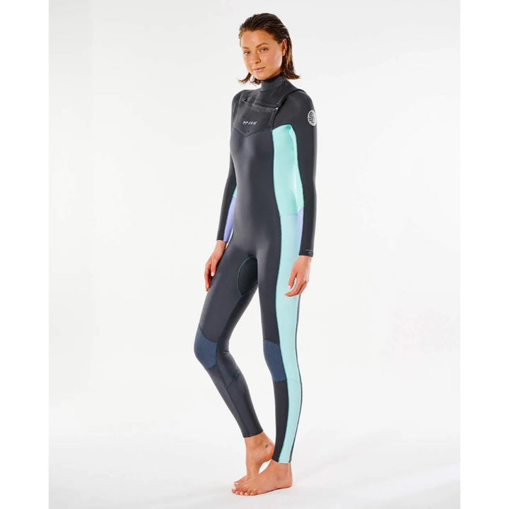 RIP CURL WMS DAWN PATROL 4/3 CHEST ZIP CHARCOAL