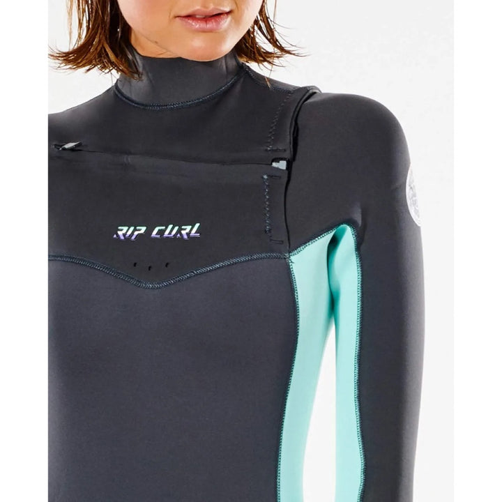 RIP CURL WMS DAWN PATROL 4/3 CHEST ZIP CHARCOAL