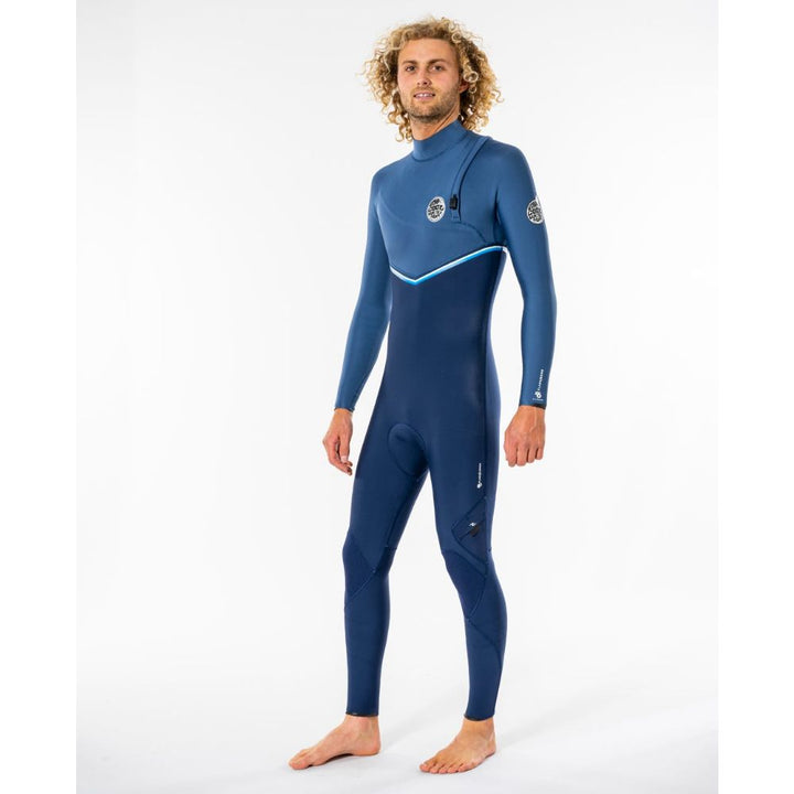 RIP CURL FLASHBOMB 3/2 ZIP FREE BLUE